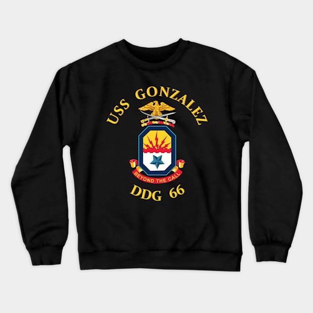 USS Gonzalez (DDG 66) wo backgrnd Crewneck Sweatshirt by twix123844